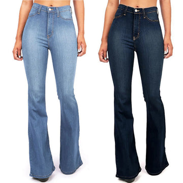 Jeans Wide Leg Pants Bandage Skinny Push Up Jeans Trousers