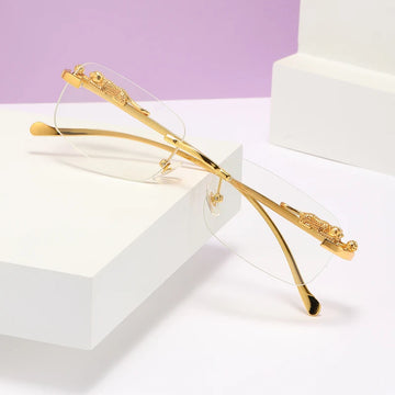 Rectangular Sunglasses With Metal
