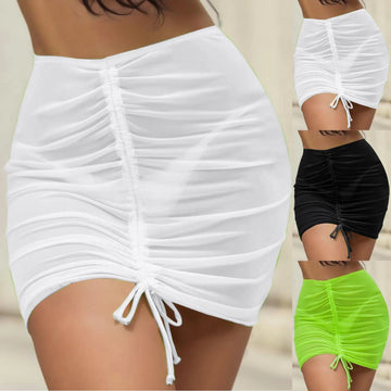 Sexy Women Bikinis Cover-ups Skirts Y2k Juppe
