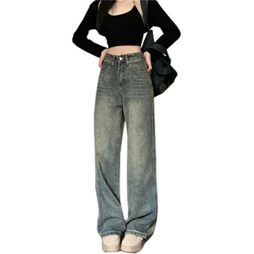 Vintage High-Waisted Bell Bottom Jeans