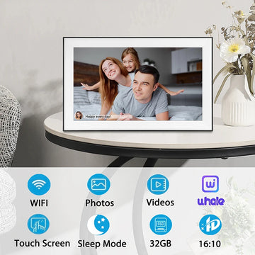 15.6 inch Digital Photo Frame with Built-in 32GB WiFi Large Touch IPS Screen for Sharing Photos and Videos Smart Frame by Frameo