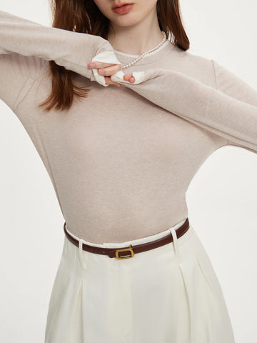 Women’s Wool Long-Sleeve Sweater