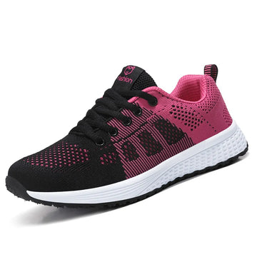 Women’s Breathable Mesh Lace-Up Sneakers