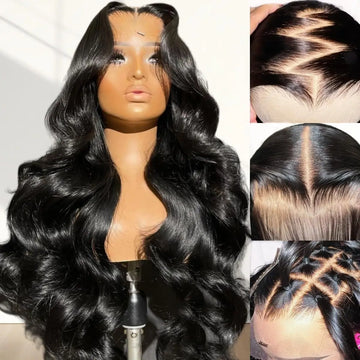 Wigs Human Hair 100% HD Lace Frontal Wig 200% Body Wave Prep lucked