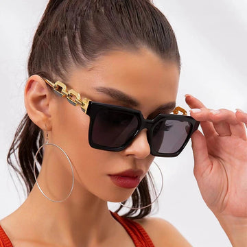 Women Rectangle Vintage Sunglasses Brand Designer
