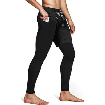 Men's 2-in-1 Training Athletic Pants